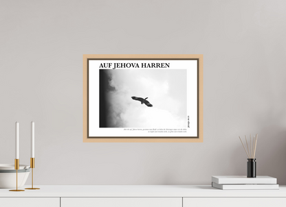 DIN A3 (42 x 29,7 cm), Standard Floater Frame - Natural Maple Auf Jehova Harren