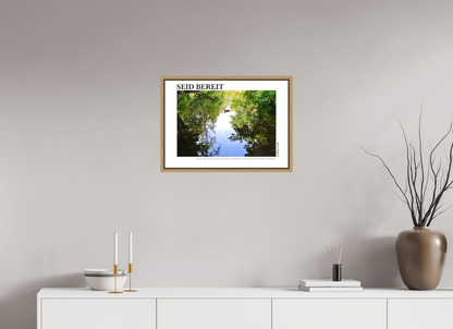 DIN A2 (59,4 x 42 cm), Classic Print in Floater Frame - Natural Oak Seid Bereit