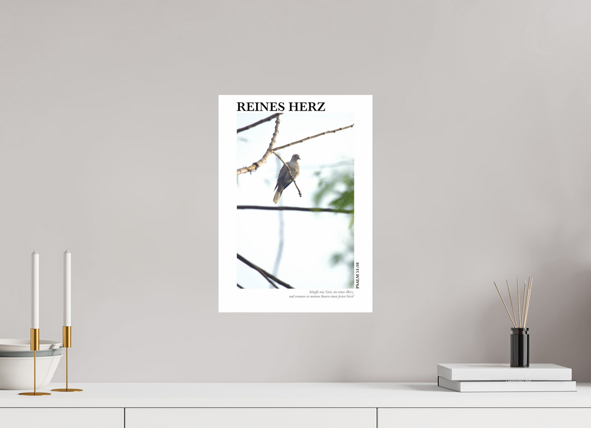 DIN A3 (29,7 x 42 cm), Classic Print Reines Herz
