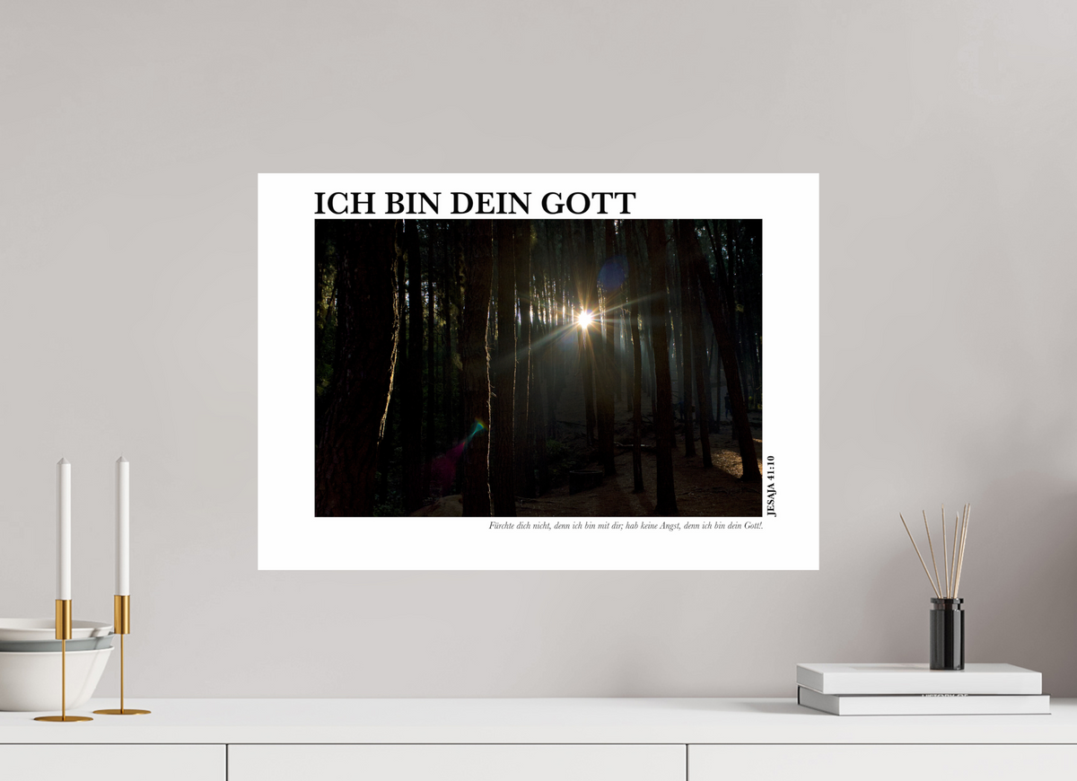DIN A2 (59,4 x 42 cm), Classic Print Ich bin dein Gott
