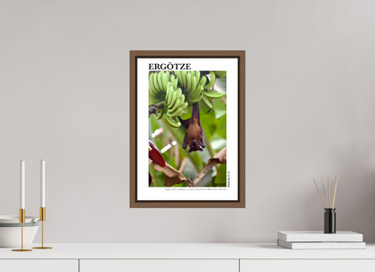 DIN A3 (29,7 x 42 cm), Fine Art Print in Floater Frame - Walnut Ergötze