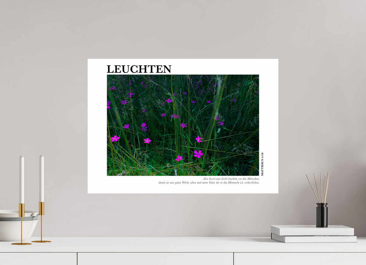 DIN A2 (59,4 x 42 cm), Classic Print Leuchten