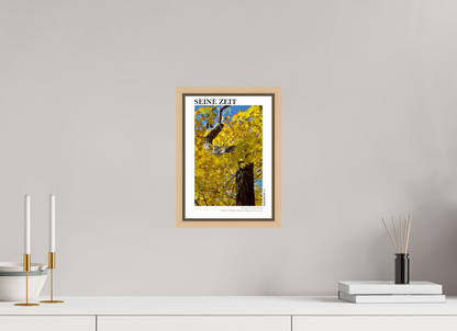 DIN A4 (21 x 29,7 cm), Classic Print in Floater Frame - Natural Maple Seine Zeit