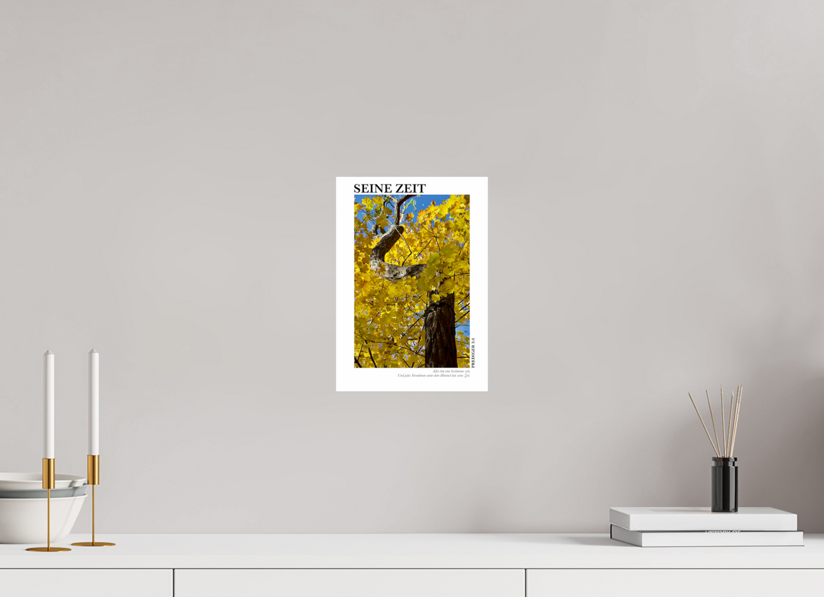 DIN A4 (21 x 29,7 cm), Classic Print Seine Zeit