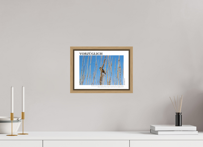 DIN A4 (29,7 x 21 cm), Fine Art Print in Floater Frame - Natural Oak Vorzüglich