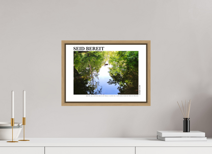 DIN A3 (42 x 29,7 cm), Classic Print in Floater Frame - Natural Oak Seid Bereit