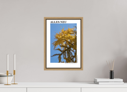DIN A3 (29,7 x 42 cm), Classic Print in Floater Frame - Natural Oak Alles Neu