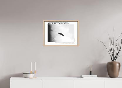 DIN A2 (59,4 x 42 cm), Standard Floater Frame - Natural Maple Auf Jehova Harren