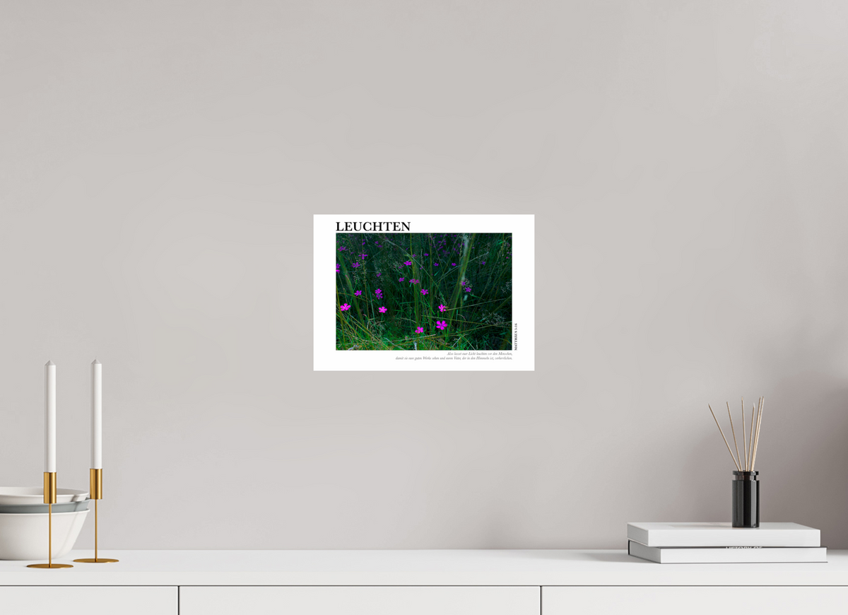 DIN A4 (29,7 x 21 cm), Fine Art Print Leuchten