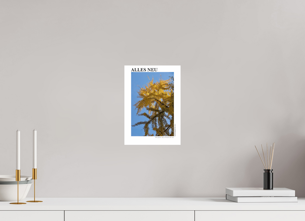 DIN A4 (21 x 29,7 cm), Fine Art Print Alles Neu