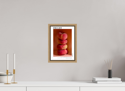 DIN A4 (21 x 29,7 cm), Fine Art Print in Floater Frame - Natural Oak Frucht