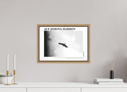 DIN A3 (42 x 29,7 cm), Fine Art Floater Frame - Natural Oak Auf Jehova Harren