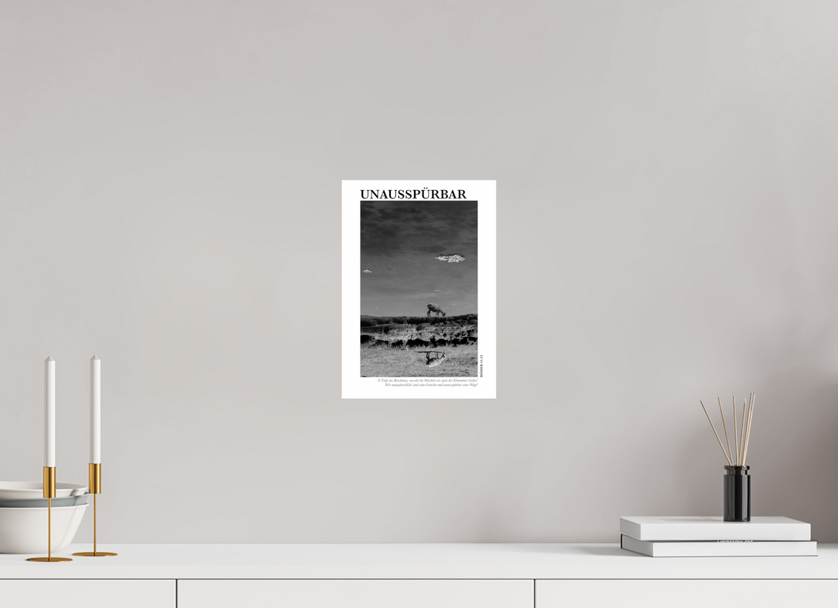 DIN A4 (21 x 29,7 cm), Fine Art Print Unausspürbar