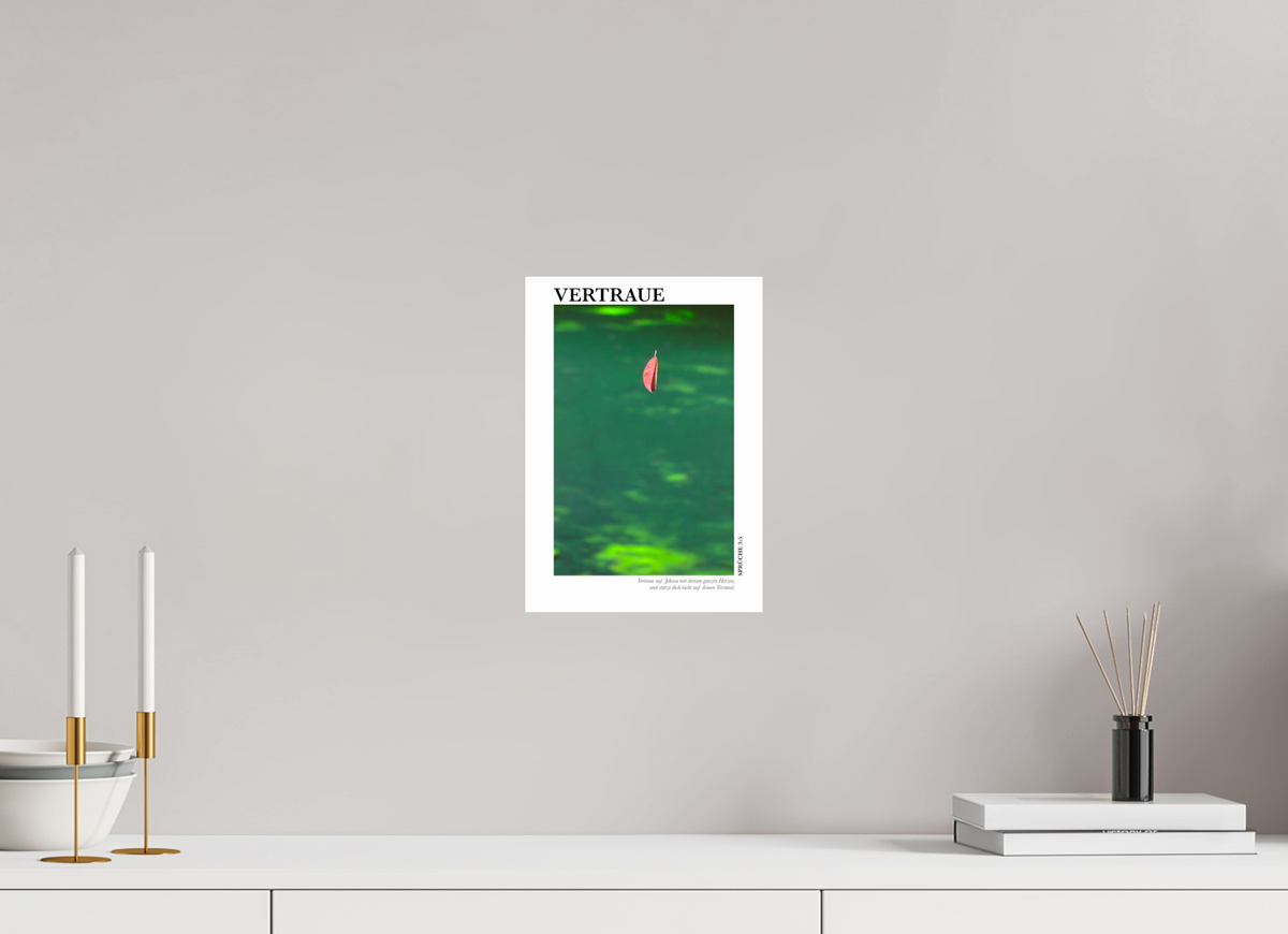 DIN A4 (21 x 29,7 cm), Fine Art Print Vertraue