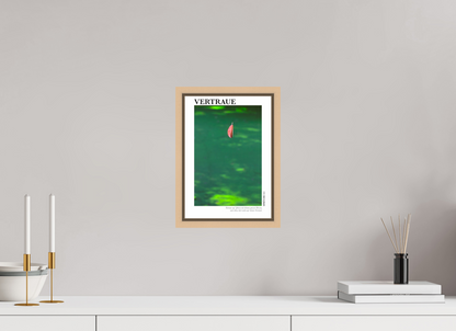 DIN A4 (21 x 29,7 cm), Classic Print in Floater Frame - Natural Maple Vertraue