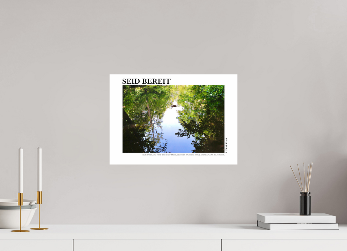DIN A3 (42 x 29,7 cm), Fine Art Print Seid Bereit