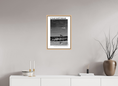 DIN A2 (42 x 59,4 cm), Fine Art Print in Floater Frame - Natural Maple Unausspürbar