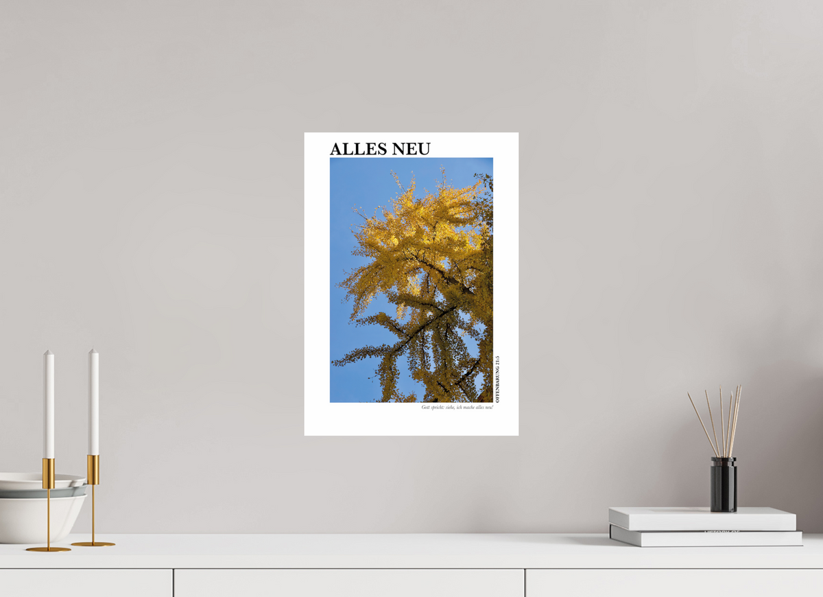 DIN A3 (29,7 x 42 cm), Classic Print Alles Neu