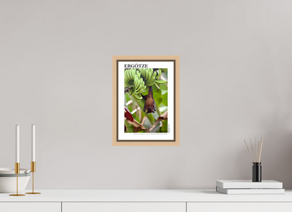 DIN A4 (21 x 29,7 cm), Fine Art Print in Floater Frame - Natural Maple Ergötze
