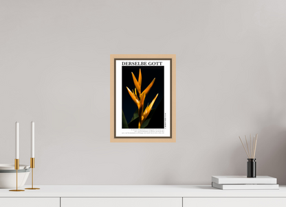 DIN A4 (21 x 29,7 cm), Fine Art Print in Floater Frame - Natural Maple Derselbe Gott
