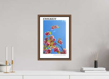 DIN A3 (29,7 x 42 cm), Fine Art Print in Floater Frame - Walnut Ewigkeit