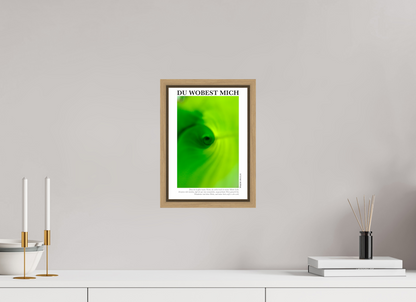 DIN A4 (21 x 29,7 cm), Classic Print in Floater Frame - Natural Oak Du Wobest Mich