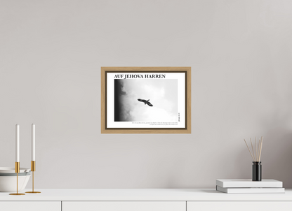 DIN A4 (29,7 x 21 cm), Standard Floater Frame - Natural Oak Auf Jehova Harren