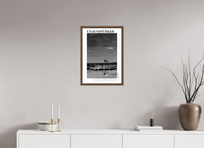 DIN A2 (42 x 59,4 cm), Classic Print in Floater Frame - Walnut Unausspürbar