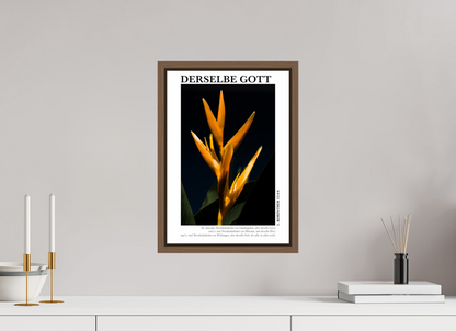 DIN A3 (29,7 x 42 cm), Classic Print in Floater Frame - Walnut Derselbe Gott