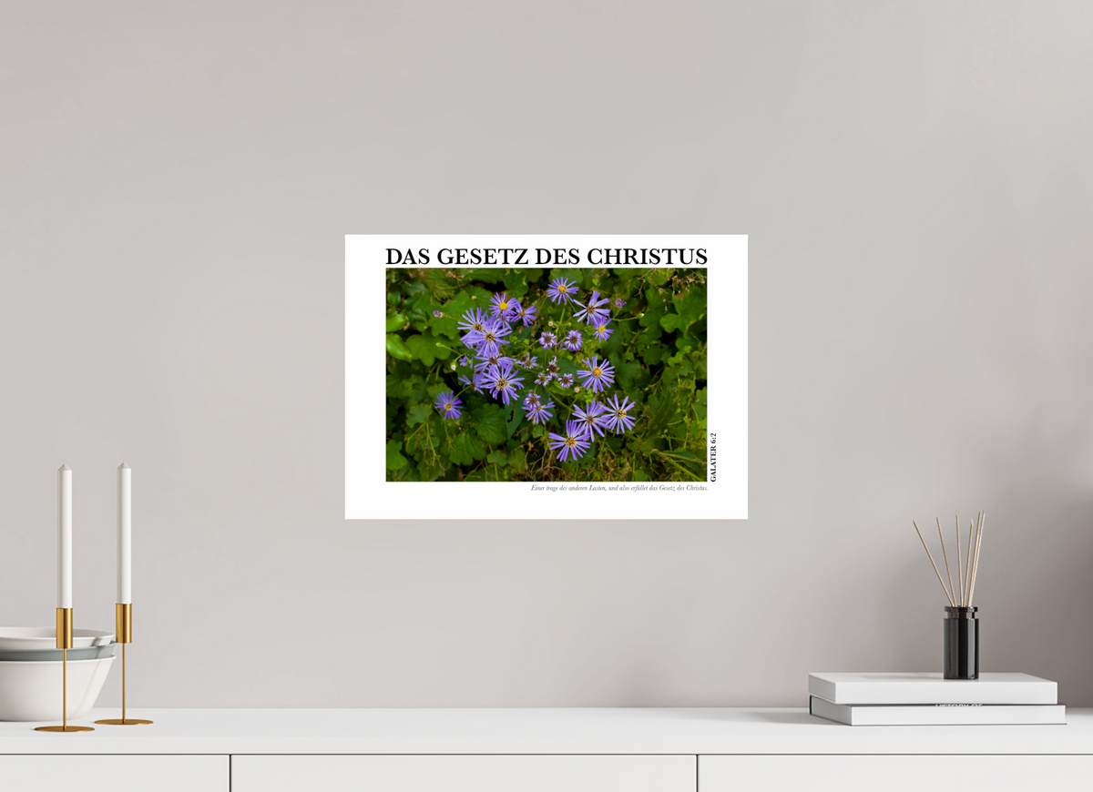 DIN A3 (42 x 29,7 cm), Classic Print Das Gesetz Des Christus