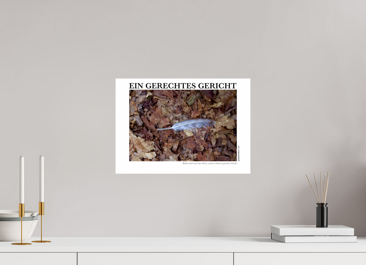 DIN A3 (42 x 29,7 cm), Fine Art Print Ein Gerechtes Gericht