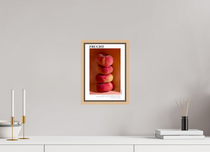 DIN A4 (21 x 29,7 cm), Classic Print in Floater Frame - Natural Maple Frucht