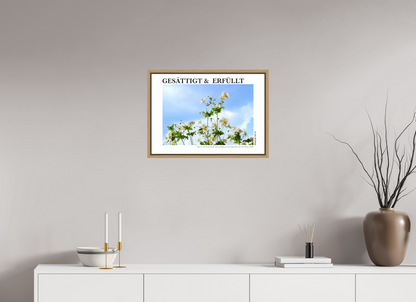 DIN A2 (59,4 x 42 cm), Fine Art Print in Floater Frame - Natural Oak Gesättigt & Erfüllt