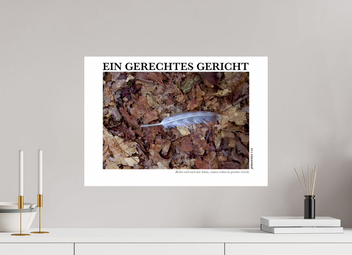 DIN A2 (59,4 x 42 cm), Fine Art Print Ein Gerechtes Gericht