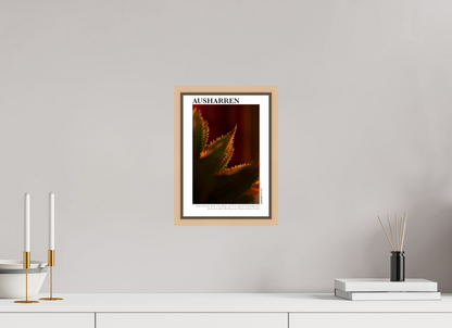 DIN A4 (21 x 29,7 cm), Classic Print in Floater Frame - Natural Maple Ausharren