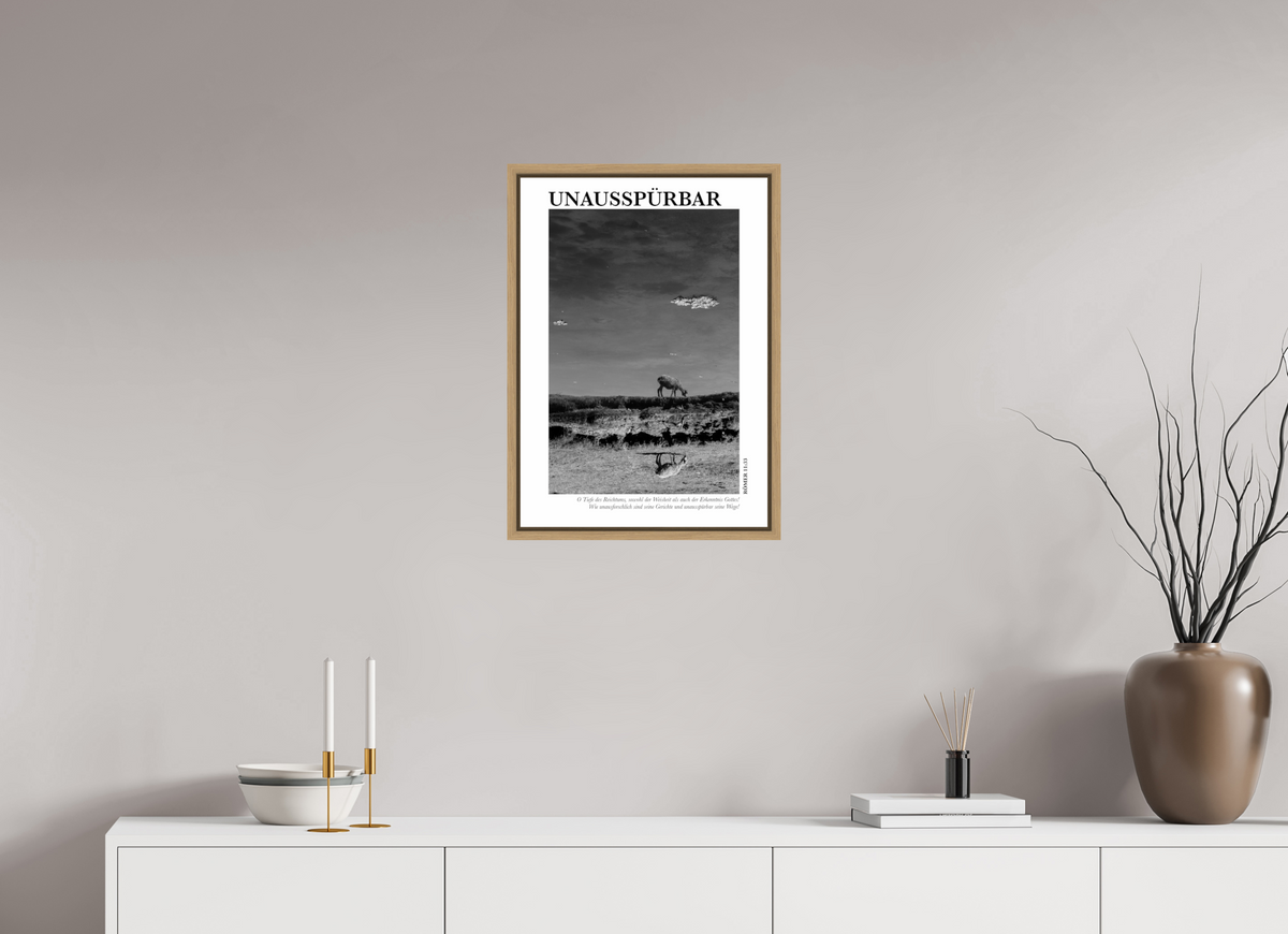 DIN A2 (42 x 59,4 cm), Fine Art Print in Floater Frame - Natural Oak Unausspürbar