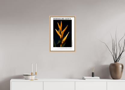 DIN A2 (42 x 59,4 cm), Fine Art Print in Floater Frame - Natural Maple Derselbe Gott