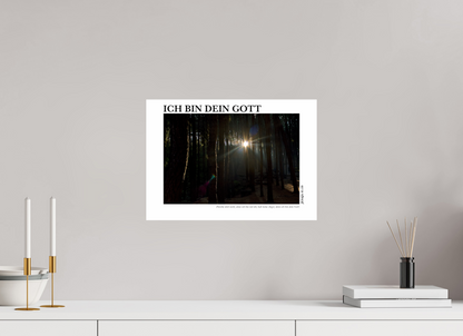 DIN A3 (42 x 29,7 cm), Fine Art Print Ich bin dein Gott