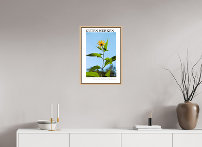 DIN A2 (42 x 59,4 cm), Classic Print in Floater Frame - Natural Maple Guten Werken