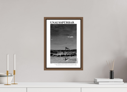 DIN A3 (29,7 x 42 cm), Fine Art Print in Floater Frame - Walnut Unausspürbar