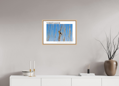 DIN A2 (59,4 x 42 cm), Fine Art Print in Floater Frame - Natural Maple Vorzüglich