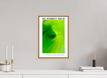 DIN A3 (29,7 x 42 cm), Classic Print in Floater Frame - Natural Maple Du Wobest Mich