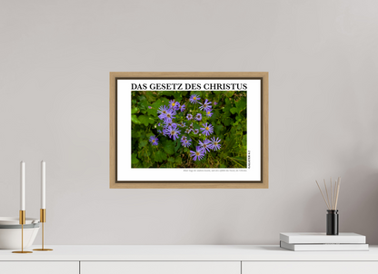 DIN A3 (42 x 29,7 cm), Classic Print in Floater Frame - Natural Oak Das Gesetz Des Christus