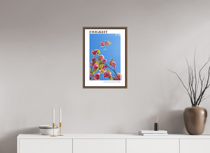 DIN A2 (42 x 59,4 cm), Classic Print in Floater Frame - Walnut Ewigkeit