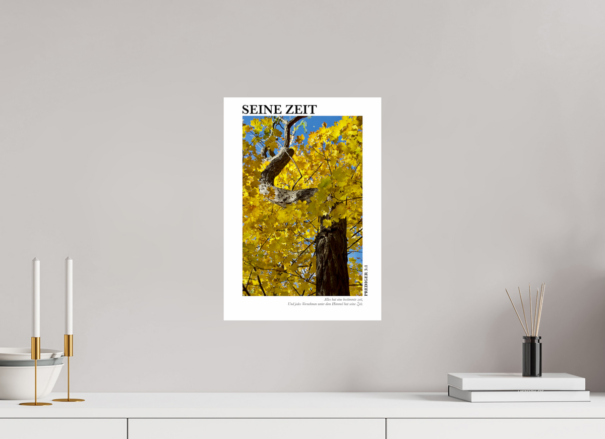 DIN A3 (29,7 x 42 cm), Fine Art Print Seine Zeit