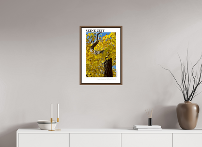 DIN A2 (42 x 59,4 cm), Fine Art Print in Floater Frame - Walnut Seine Zeit